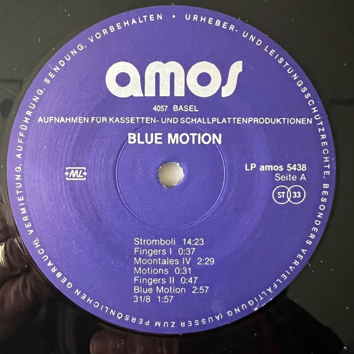 Dischi in vinile: Blue Motion - Same // 1. Swiss-Press. 1980 - Very nice – Usato da Gais venduto da soundcave57 5