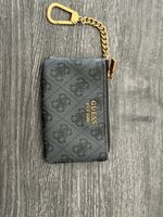 Porte-carte Guess Logo Gris Doré