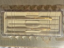 Parker Geschenkset – Füllhalter + Kugelschreiber silber/gold