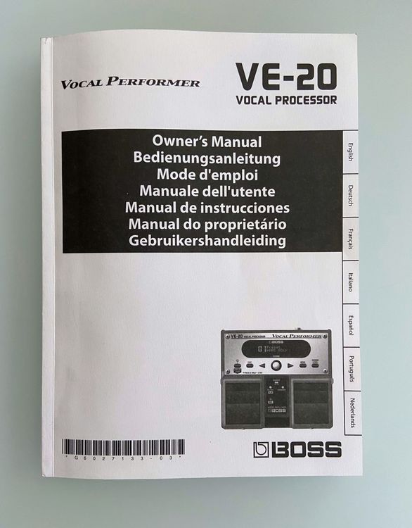 Effektgerät Boss VE20 Vocal Processor (inkl. Netzteil) Kaufen auf