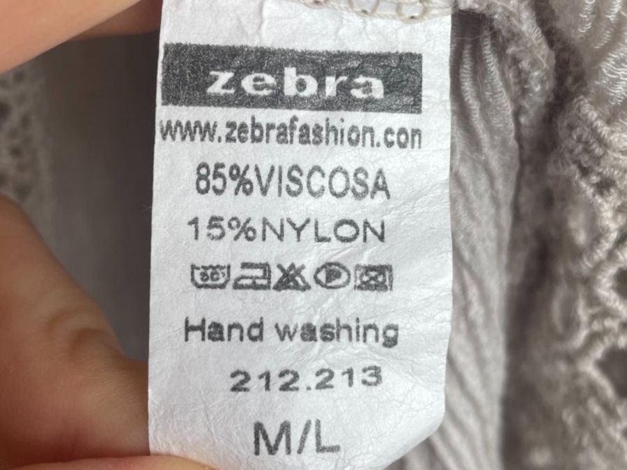 Zebra Camicette: Bluse mit Spitze, Grösse M/L, Beige – Usato da Zofingen venduto da angito 2
