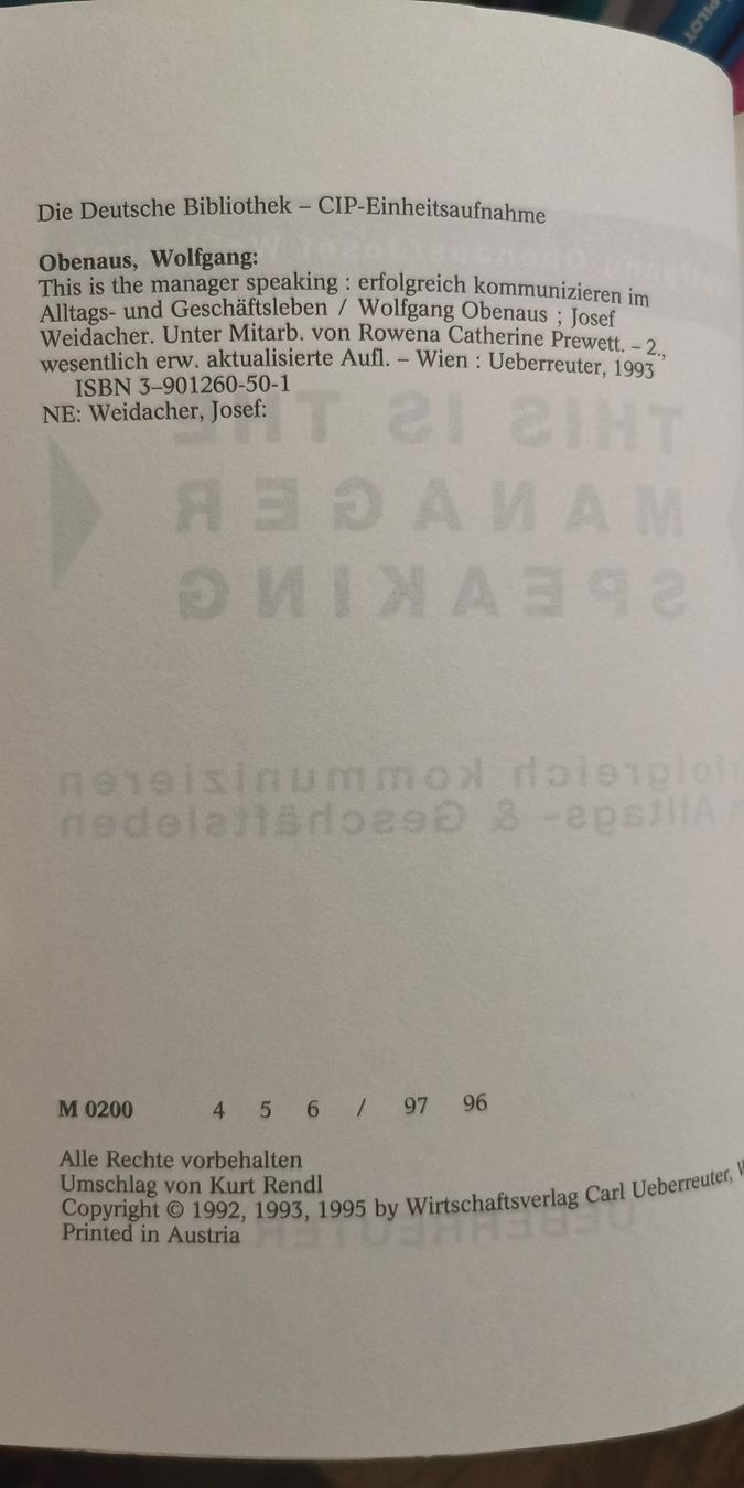 Libri: This is the Manager Speaking / Englisch – Nuovo (secondo la descrizione) da Genève venduto da Somethingwicked 4