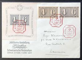 ZB162) W14, W15, 258 auf Brief Sonderstempel Lp