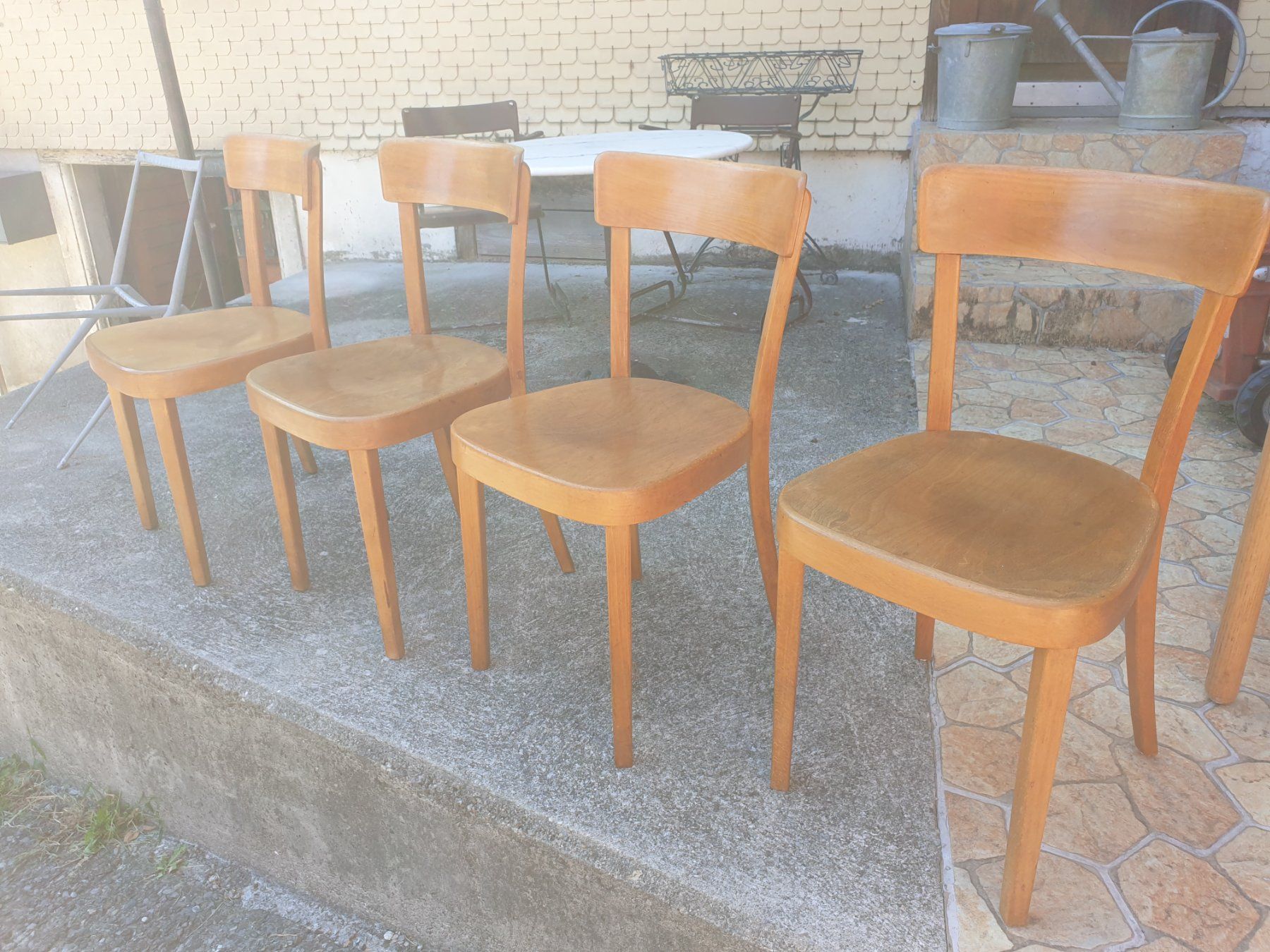 Horgen Glarus Sedie: 4 × schöne Beizenstühle – Usato da rebstein venduto da spacy73 2