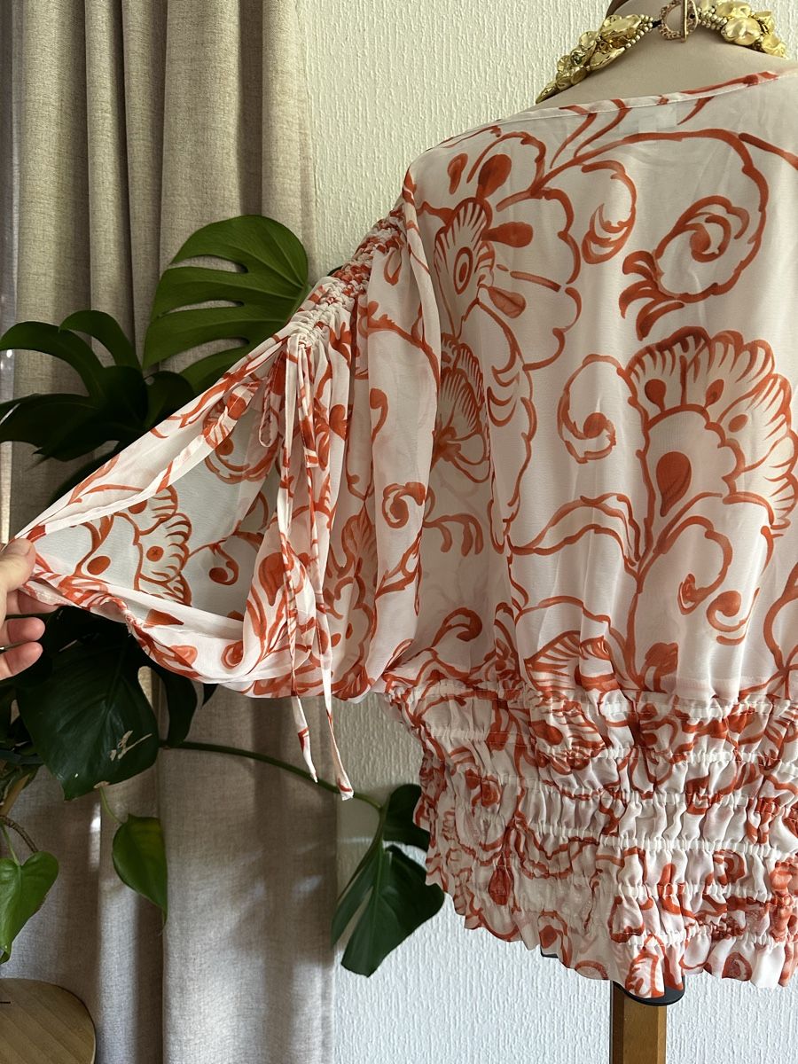 Tops: Blouse VIACORTESA imprimée taille 40/42 polyester léger – Neu (gemäss Beschreibung) aus Châtelaine von Alexandra.jankowski 2