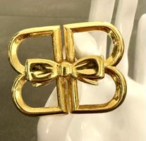 Broche vintage Balenciaga dorée