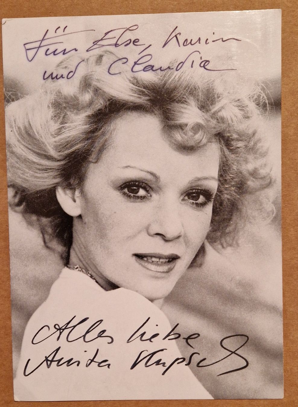 Autografi: Anita Kupsch - Handsigniert – Usato da Menziken venduto da Autogramme