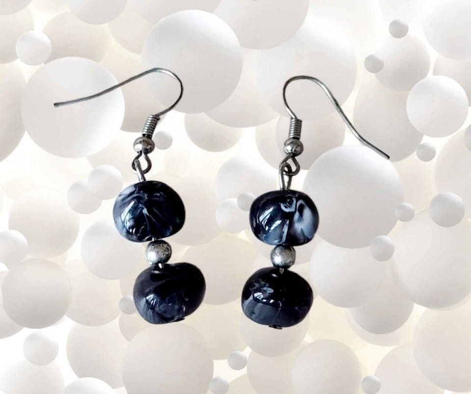 Ohrringe & -stecker: Schwarz Perlen Ohrringe – Neu (gemäss Beschreibung) aus Aarburg von Glitzerschein 1