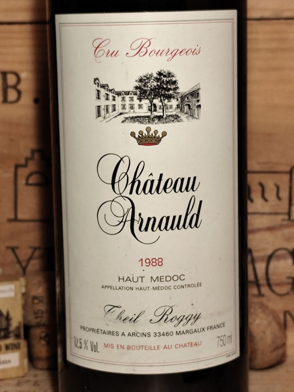 Vino: 1988 Haut-Médoc Chateau Arnauld – Nuovo e nell'imballaggio originale da Büsserach venduto da Vintage-vins 6