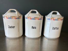 Antike Vorratsdosen Art Déco / Bauhaus 30er Jahre – 3er Set