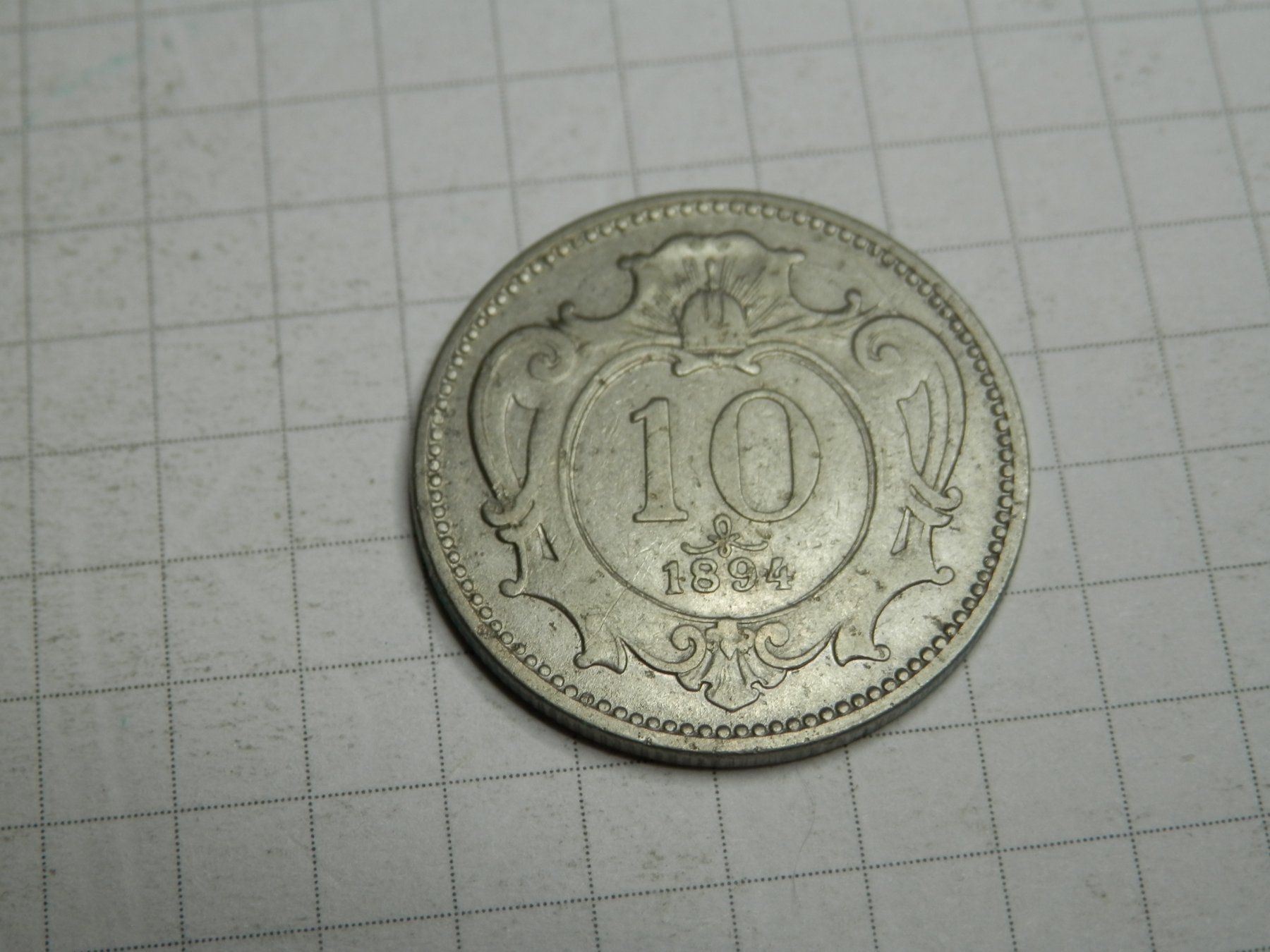Tutti le monete: Österreich  10 Heller, 1894 – Usato da Weiach venduto da weiach81