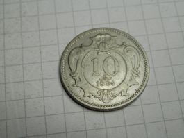 Österreich  10 Heller, 1894