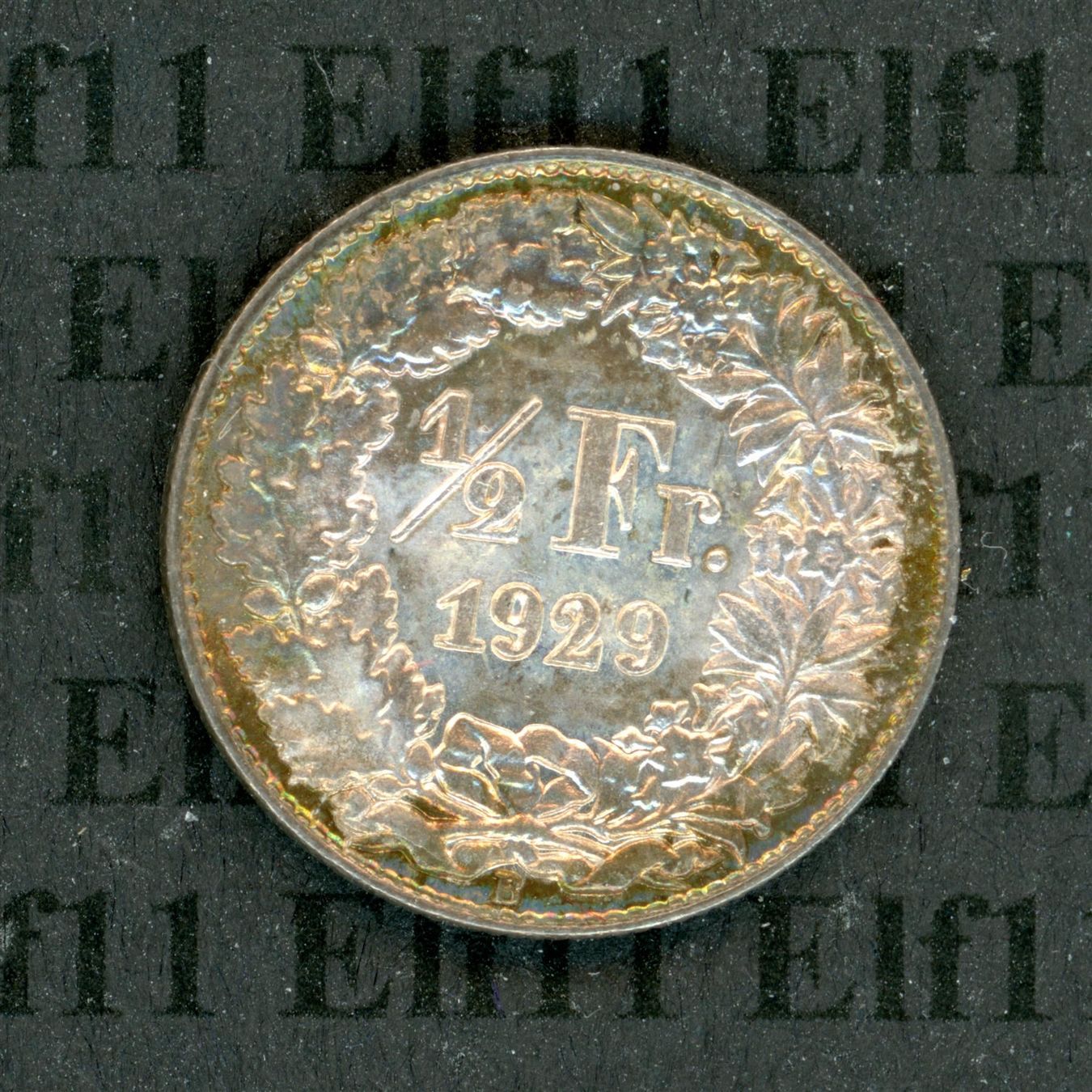 Tutti le monete: CHF___0.50 1929 stgl 50 Rappen – Nuovo (secondo la descrizione) da Widnau venduto da Elf11