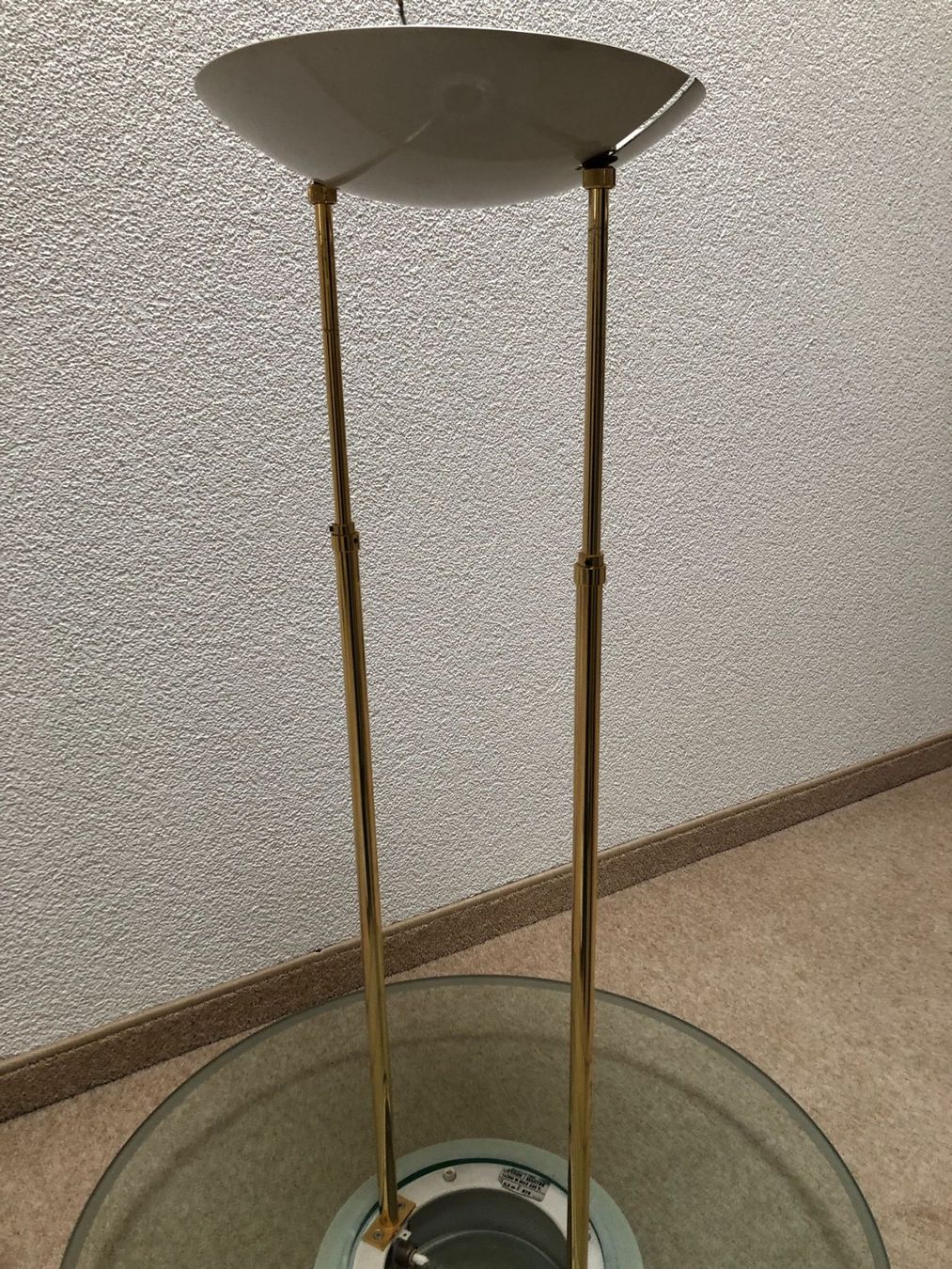 Lampadari & plafoniere: Schöne Deckenlampe aus Glas mit goldfarbenen Details – Usato da Affoltern am Albis venduto da mch_l8m6 8