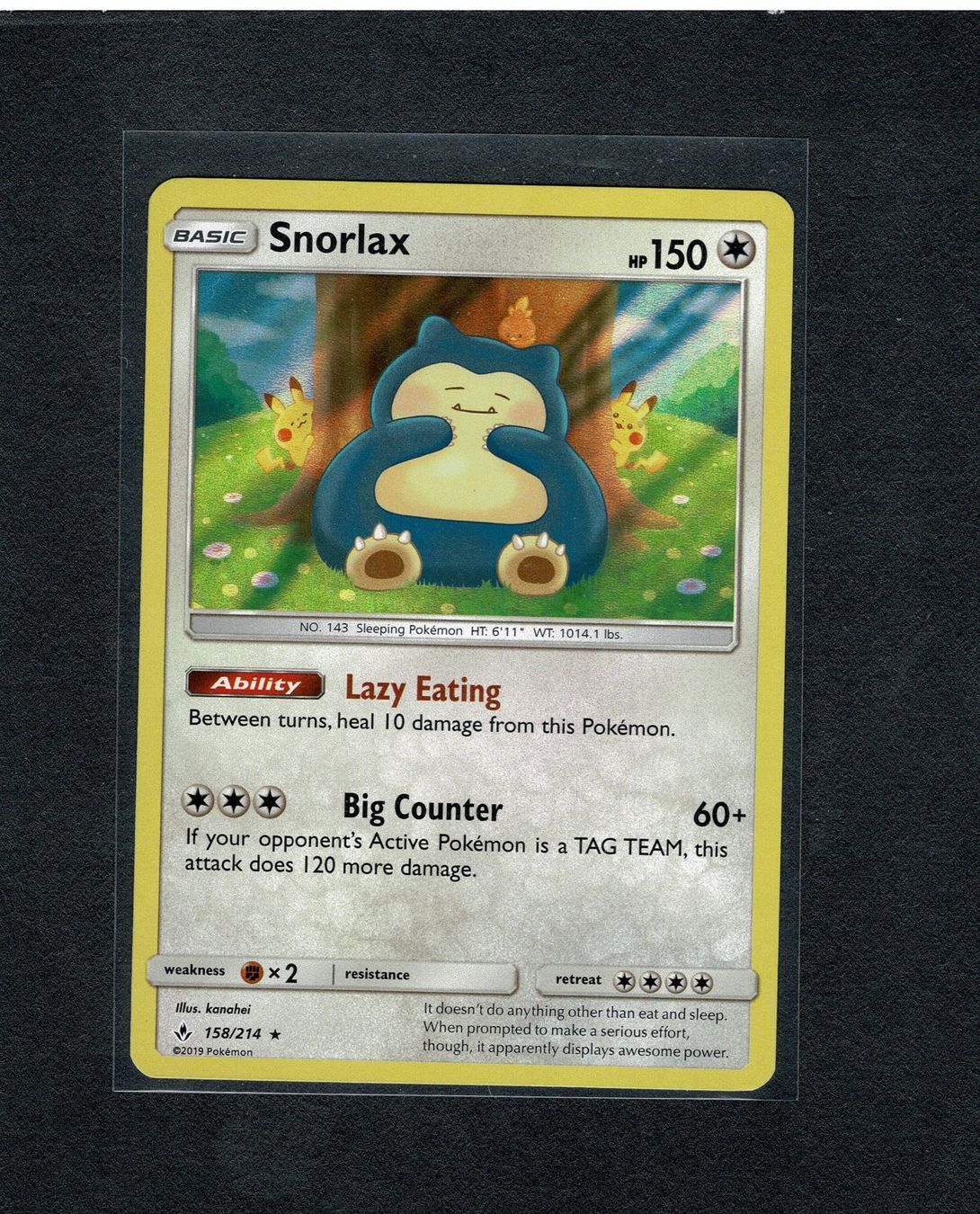 Pokémon Sammelbilder & Trading cards: Snorlax HOLO - Unbroken Bonds – Gebraucht aus Giubiasco von rude01