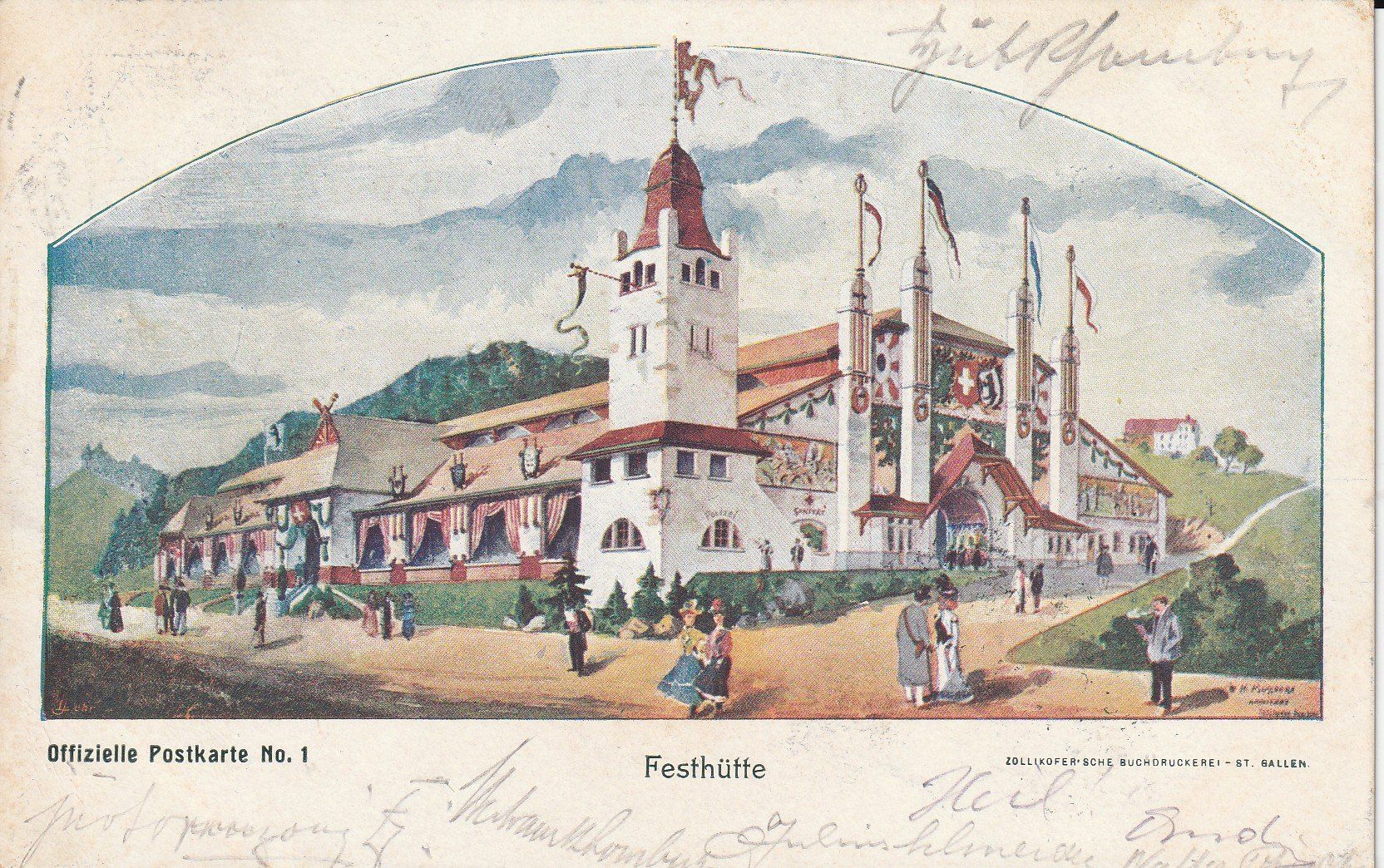 Cartoline postali: Eidg. Schützenfest St. Gallen 1904 – Usato da Crémines venduto da clifden92