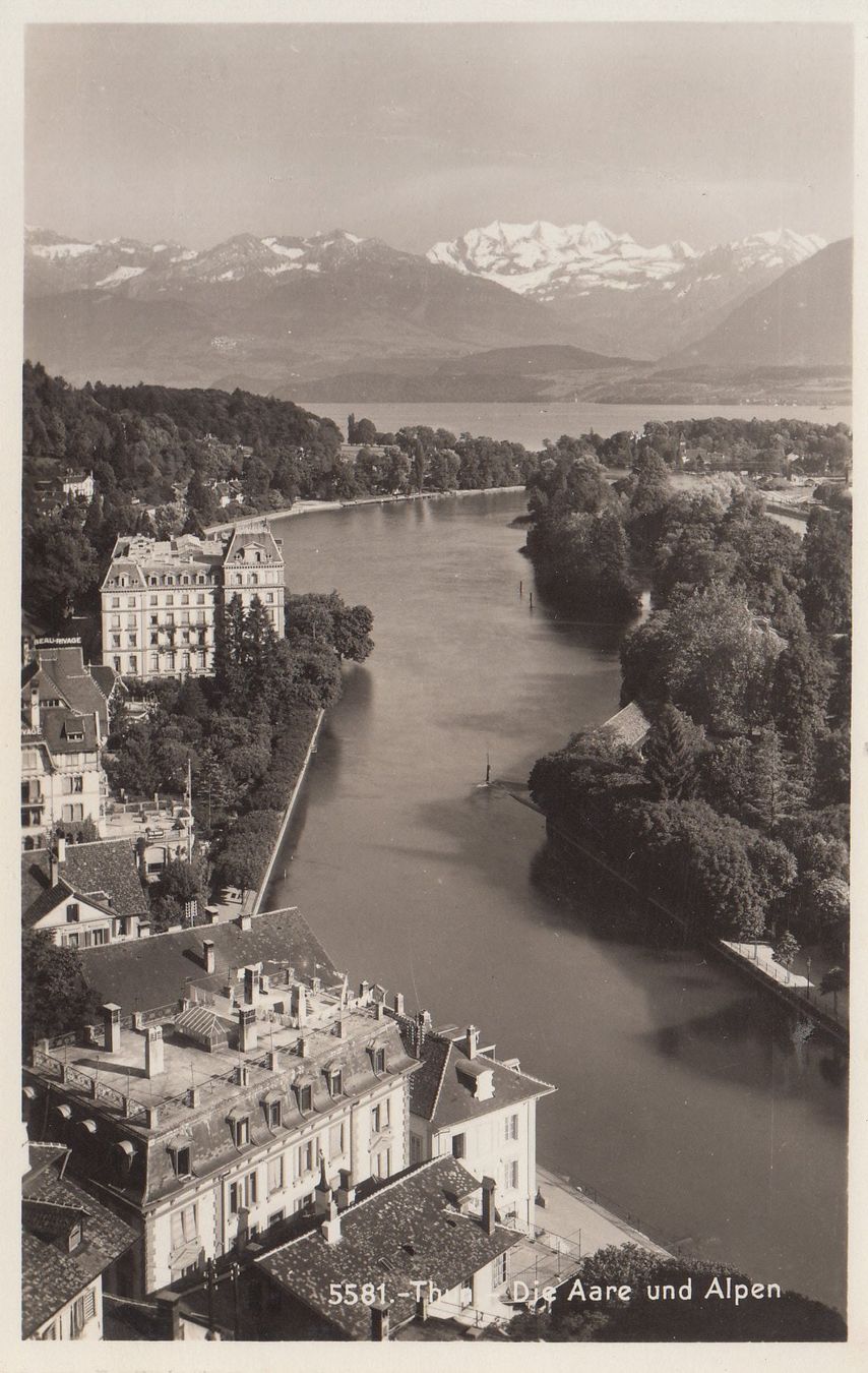 Cartoline postali: Thun ca. 1940 – Usato da Bürglen TG venduto da StampGraf