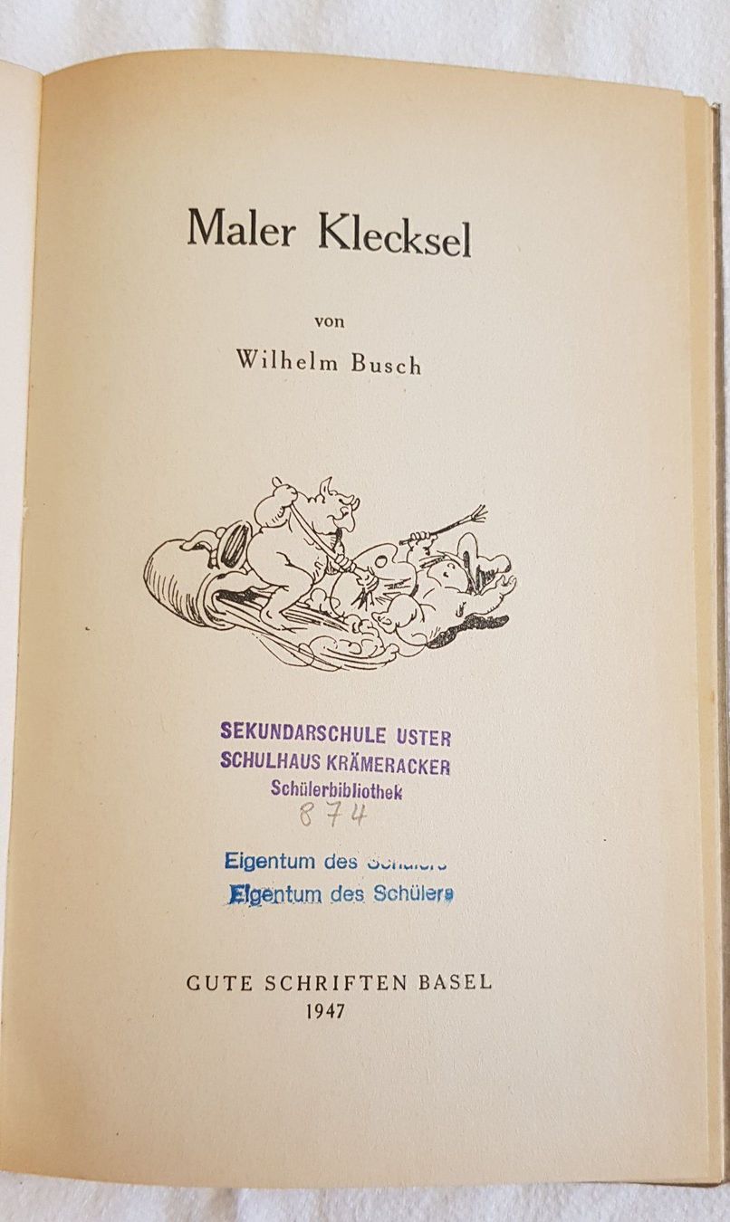 Bücher: Maler Klecksel – Gebraucht aus Winterthur von ursin0718 1