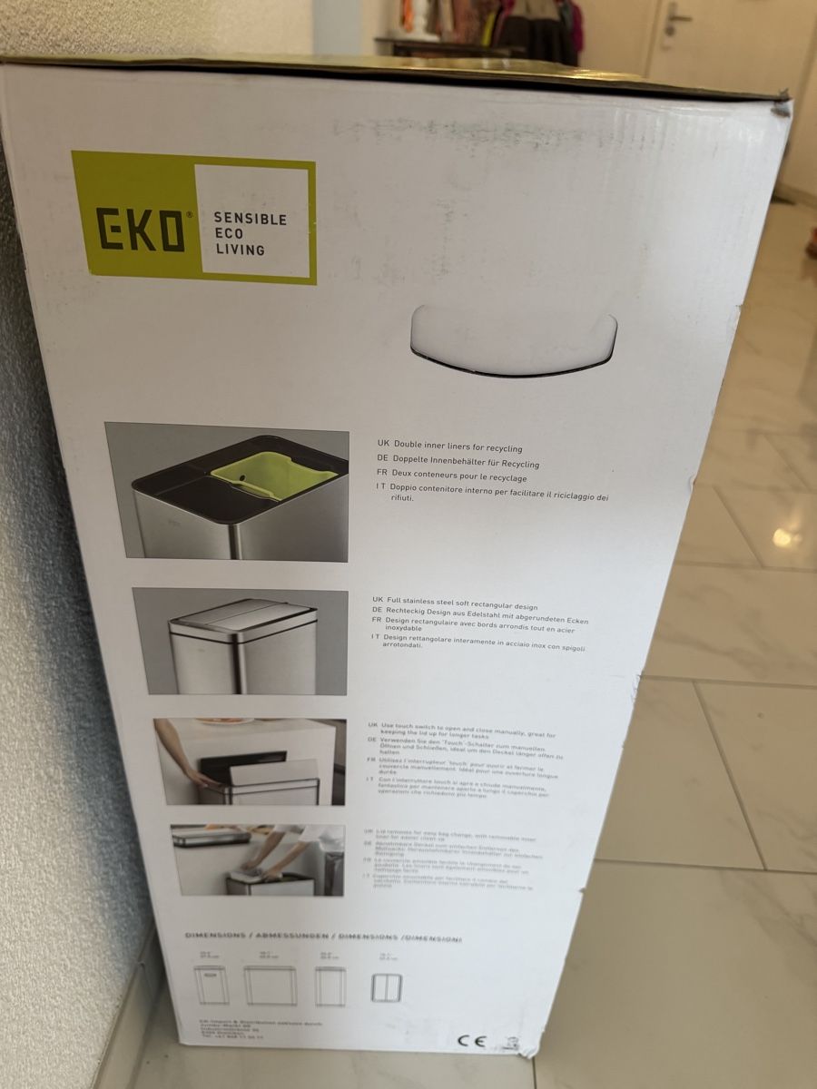 Cestini per rifiuti: EKO Deluxe Phantom Sensor Abfalleimer 2x20L – Nuovo e nell'imballaggio originale da Seengen venduto da Gegu2 1