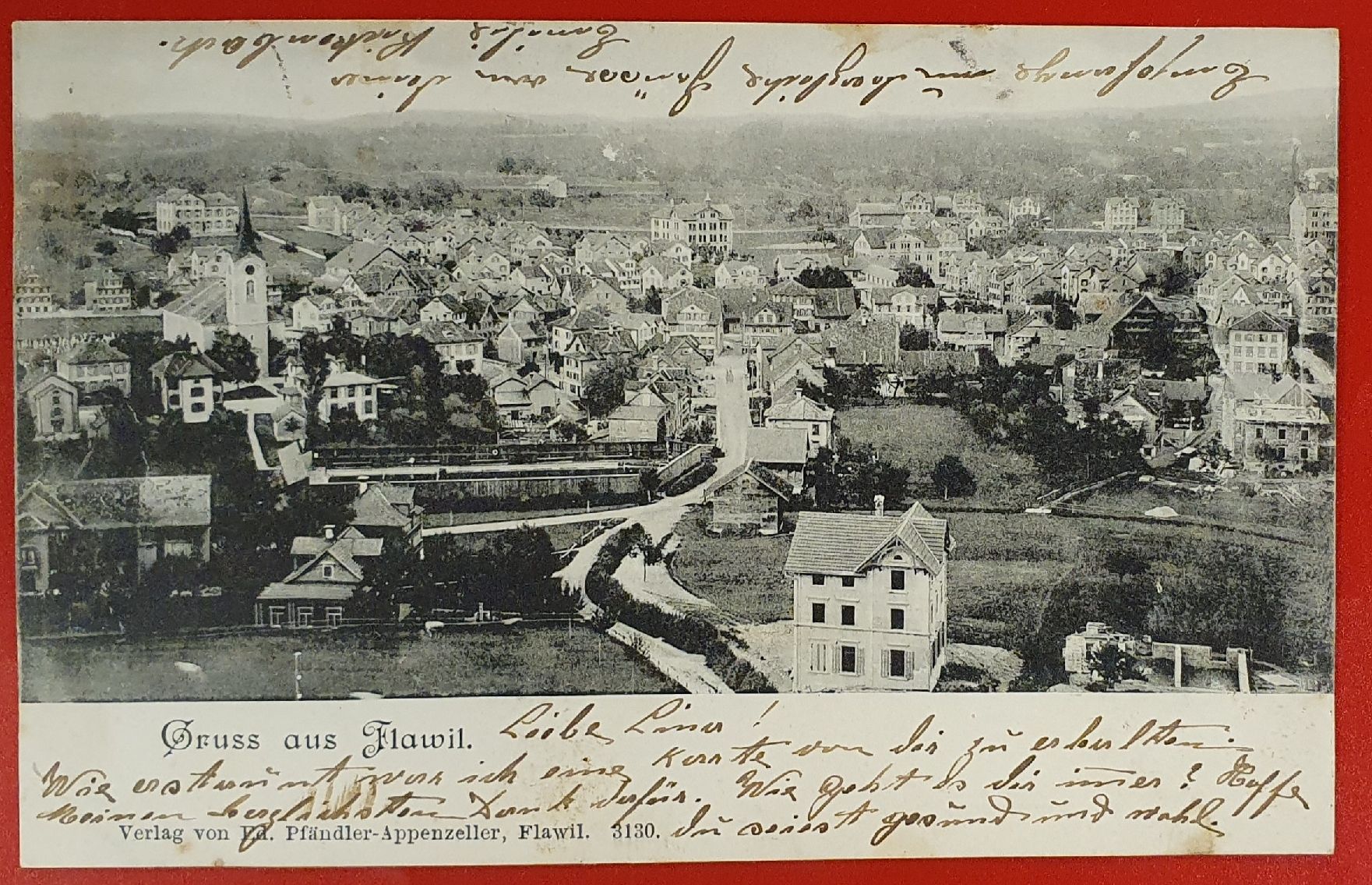 Cartoline postali: Gruss aus Flawil 1902 – Usato da Kreuzlingen venduto da Rschweiz1