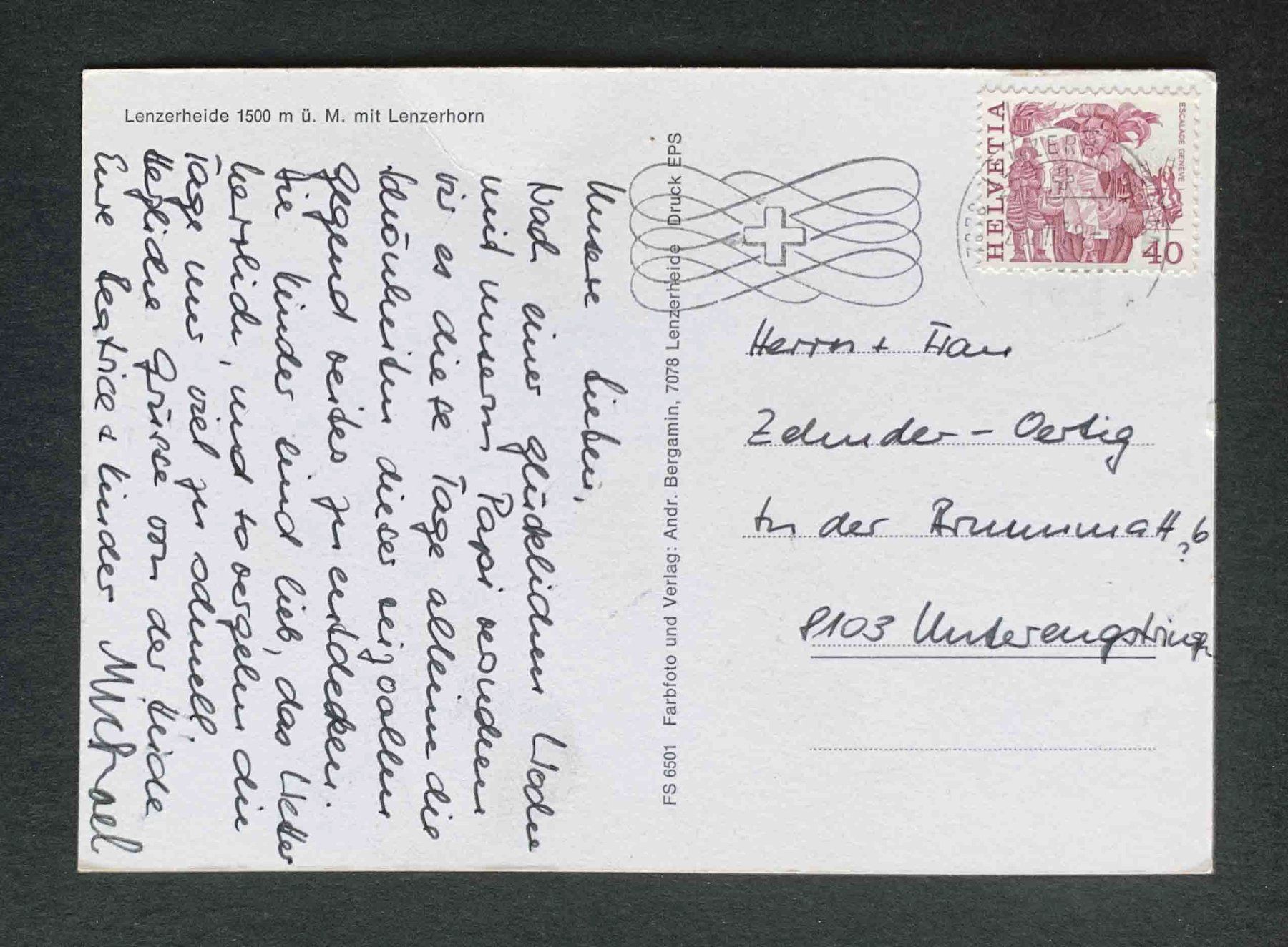Cartes postales: AK Lenzerheide mit Lenzhorn – D'occasion à Goldau par artelier1 1