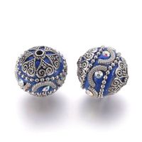 Kashmir Indonesische Perle 19,5x19mm, dunkelblau