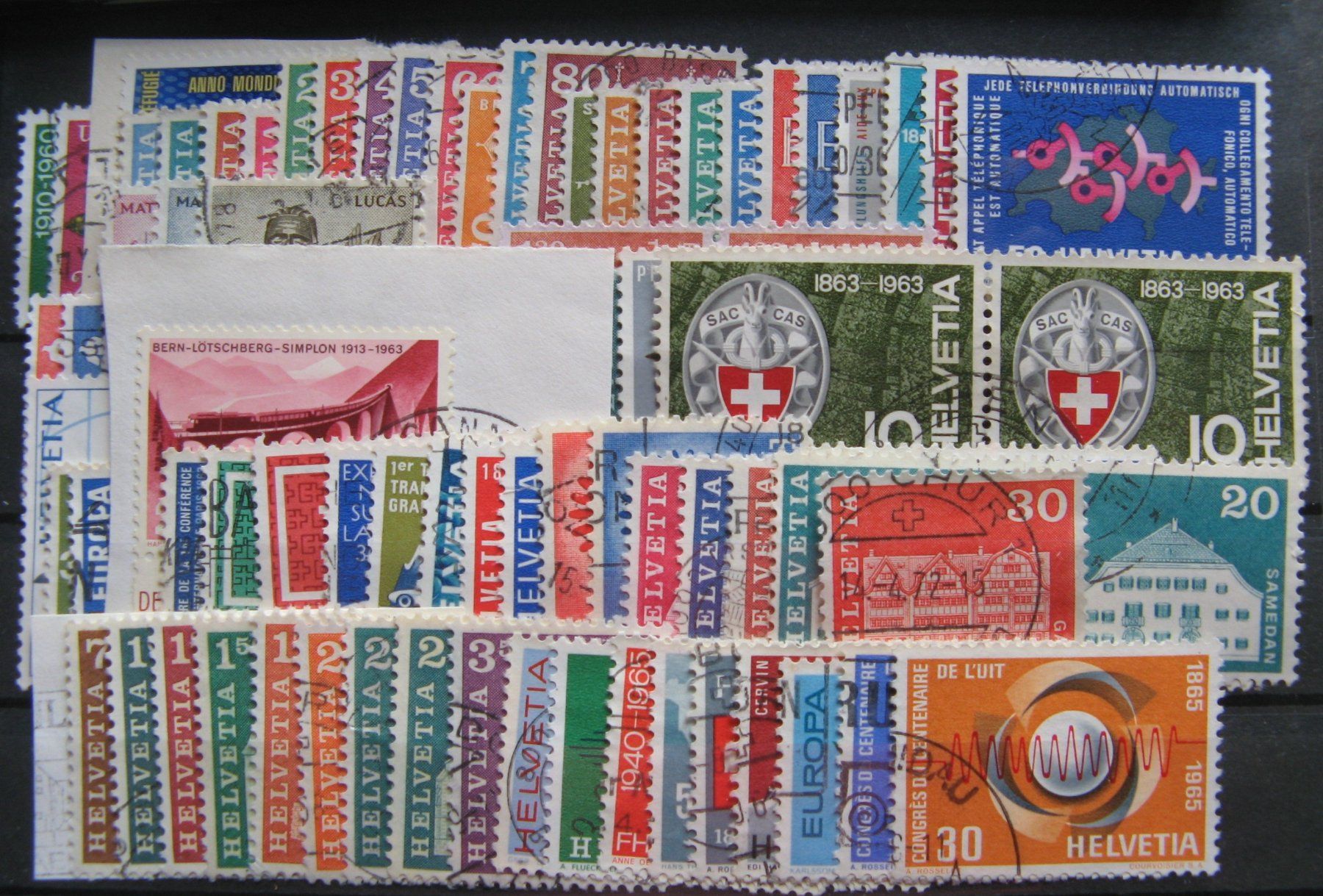 Alle Briefmarken: Briefmarkenlot 60-er Jahre gestempelt – Gebraucht aus Frauenfeld von Interessent1