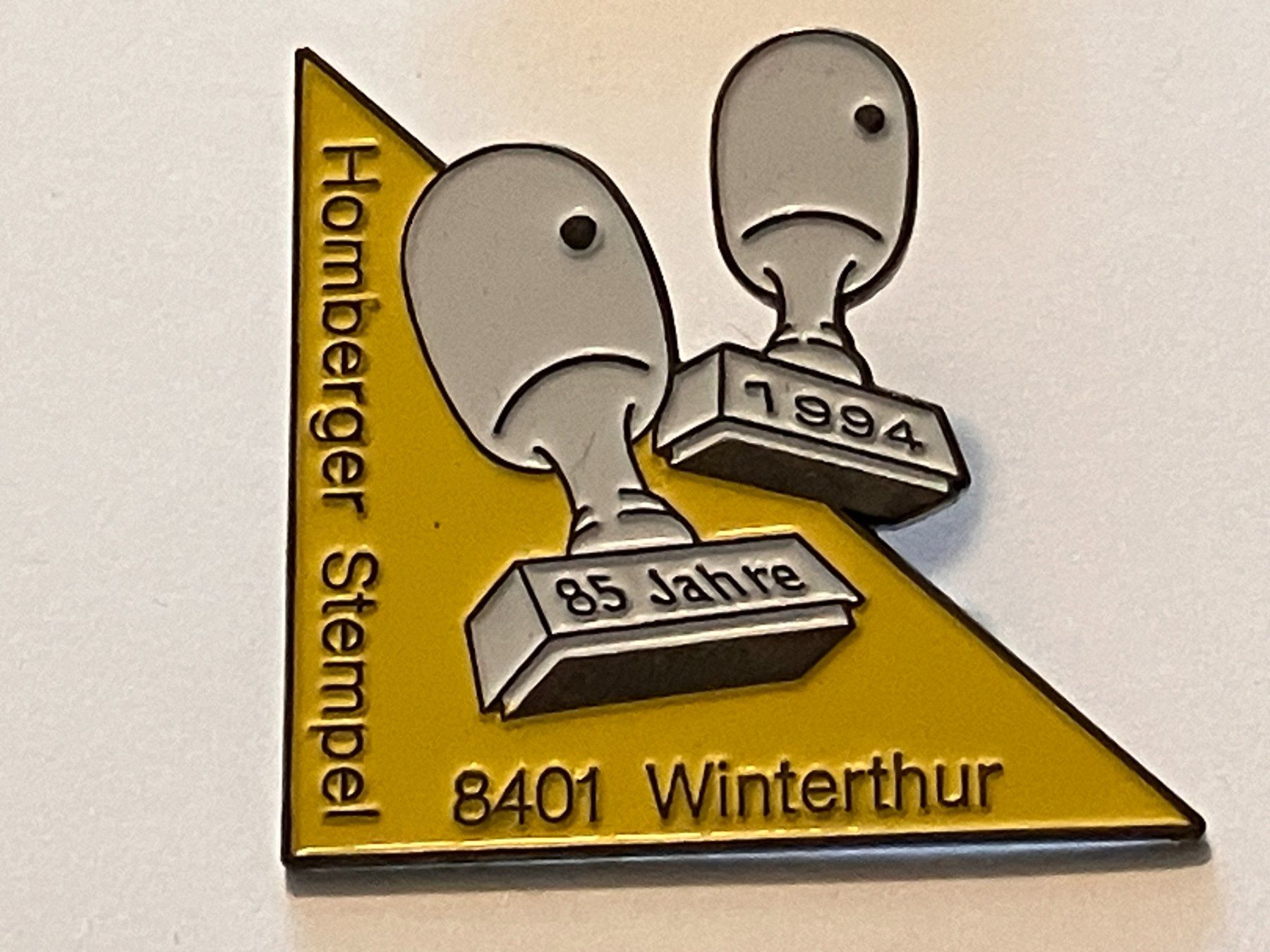 Placchette & Badge: 1 Pin Homberger Stempel Winterthur – Usato da Basel venduto da djwwpp