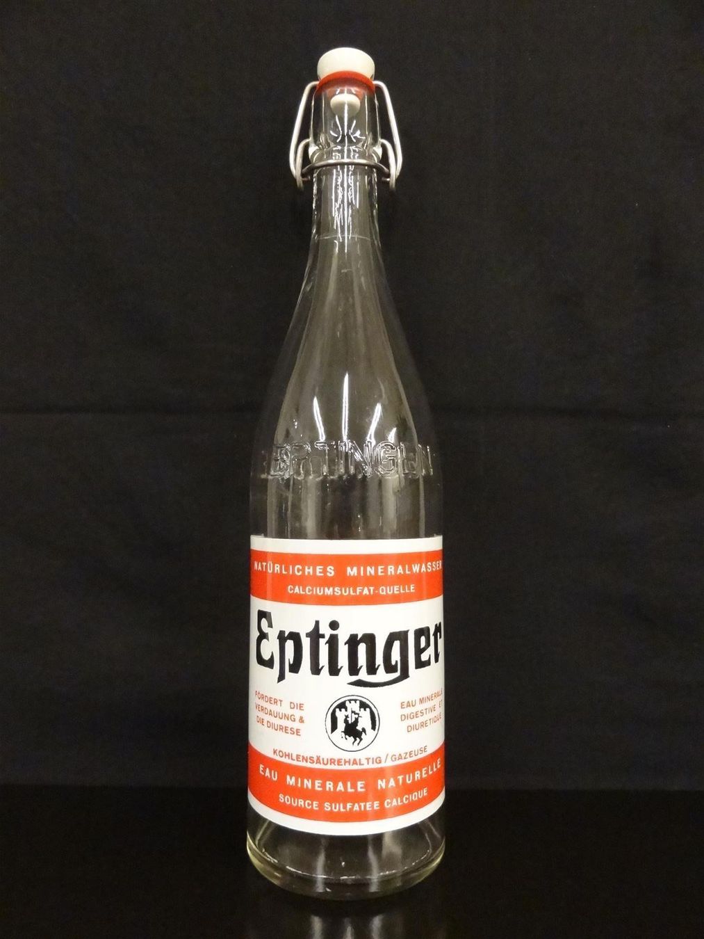Gläser, Krüge & Flaschen: alte Flasche EPTINGER MINERALWASSER 1960 – Gebraucht aus Kerzers von Flaschenposten 1