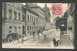 Carte P de 1907 ( Le Locle / Rue de l'Hôtel de Ville )