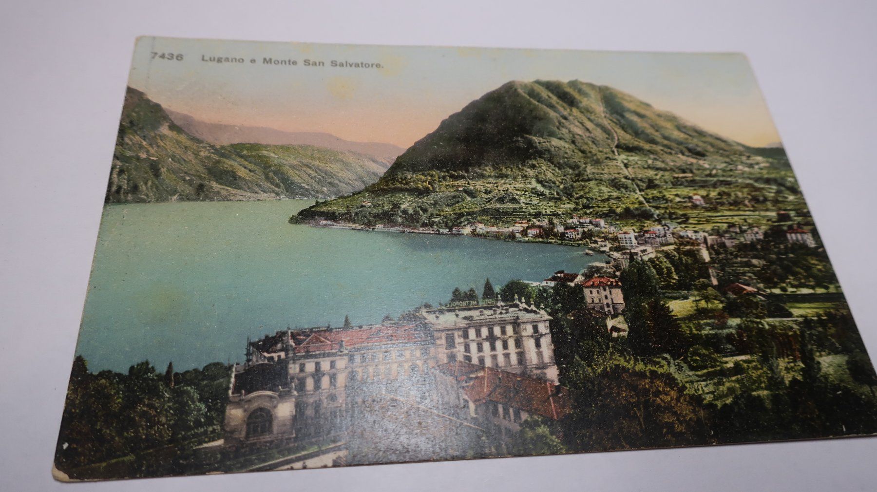Cartoline postali: Lugano e. Monte San Salvatore N°7436  1908 – Usato da Cormoret venduto da Pascalll2001 1