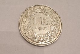 1 Fr. 1940 Helvetia Münze 