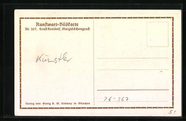 Cartes postales: Ernst Kreidolf: Kleiner Junge im Maigl – D'occasion à Berlin par bartko-reher 1