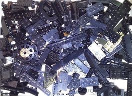 Lego 200 Schwarze Teile -K42