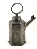 Bouteille à vin suisse etain channe Tüllerkanne Zinn 1769