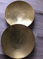 Gold Schüssel Schal Topf Pfanne ca 44 cm