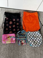6er Set Mädchen Taschen Turnbeutel Handtasche Glitzer Disney