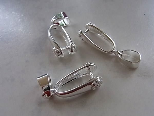 Anhänger: Anhängerschlaufe versilbert 25mm – Neu (gemäss Beschreibung) aus Alpnachstad von perlengaby 1