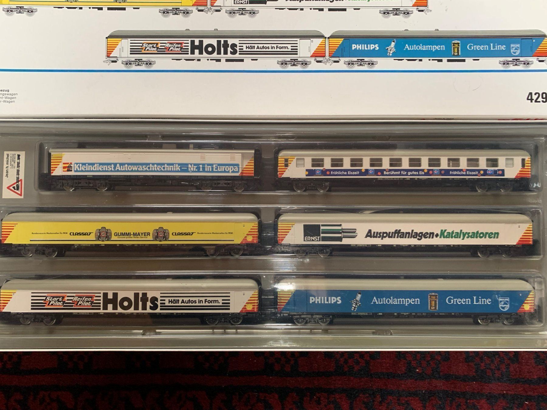 Märklin Modellini di ferrovie: Märklin 4290 H0 Shell Messezug Set – Usato da Volketswil venduto da zwitsch33