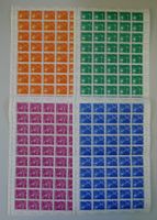 1952, Nr.309-312 Bogen (Nachrichten) +Pf. postfrisch. 275.-+
