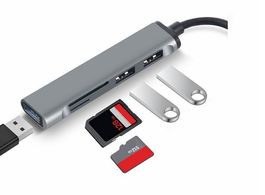 High Speed Hub USB C  5 Ports USB 3.0 2.0 und Cards