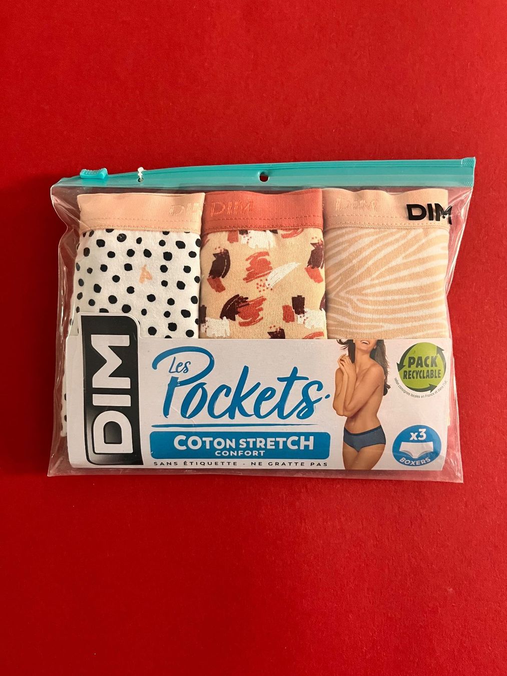 Dim Altra biancheria intima: DIM, Boxer Les Pockets, Coton Stretch, Grösse 38/40 – Nuovo e nell'imballaggio originale da Rudolfstetten venduto da gst_g7xl