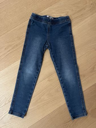 Kid's Denim Look-Alike Leggings - Snug Fit - Size 116