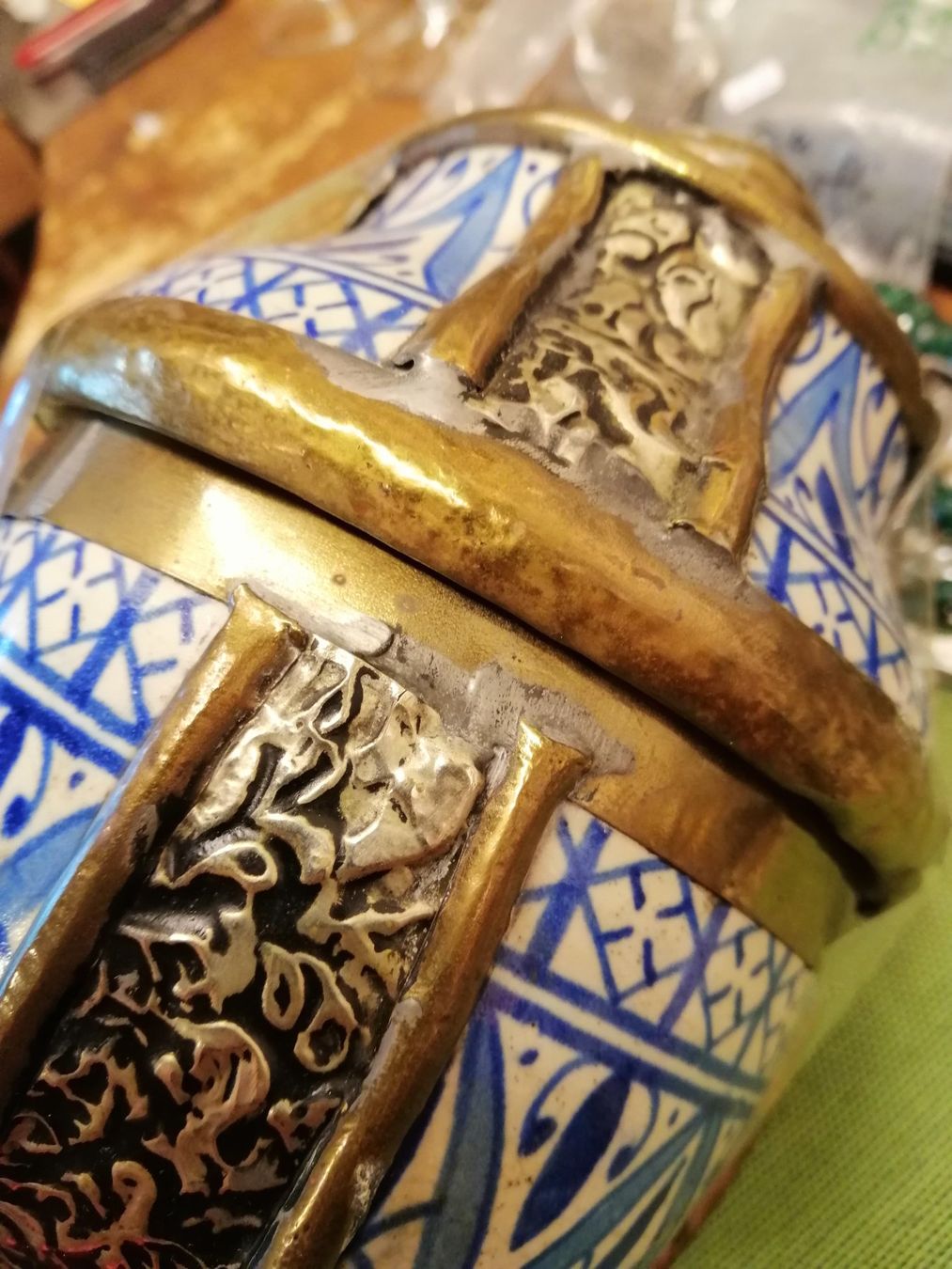 Töpfe: Vintage Dose Marokko, Handarbeit – Gebraucht aus Rheinfelden von Cleopatra2000 2