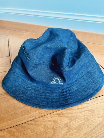 Lässiger Jeans Fischerhut mit süsser Sonne