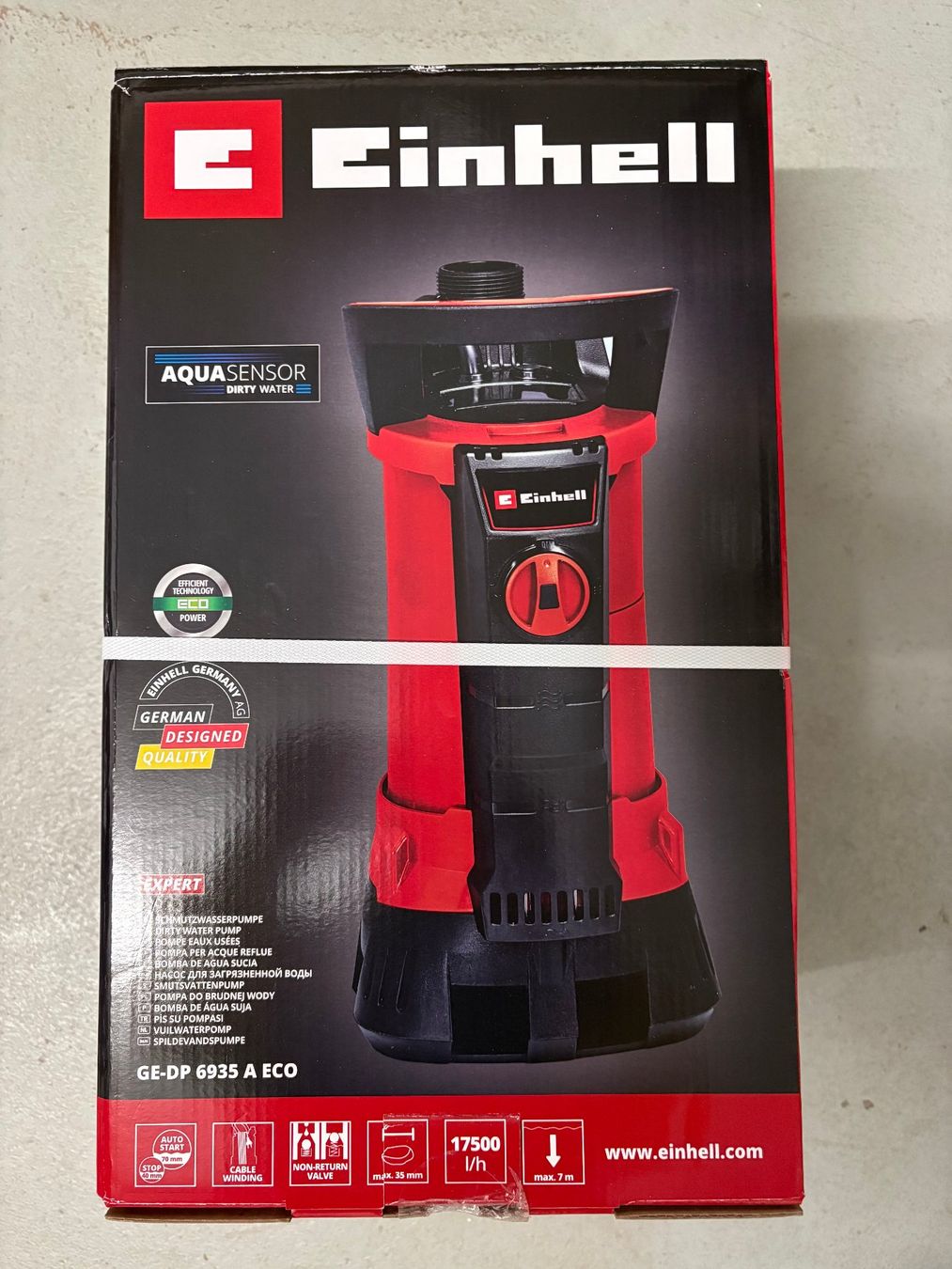 Einhell Pompe & Parti di ricambio: Einhell Wasserpumpe GE-DP 6935 A ECO – Nuovo e nell'imballaggio originale da Herisau venduto da Ochsi6
