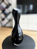 Designvase Rosenthal aus schwarzem/weissem Glas