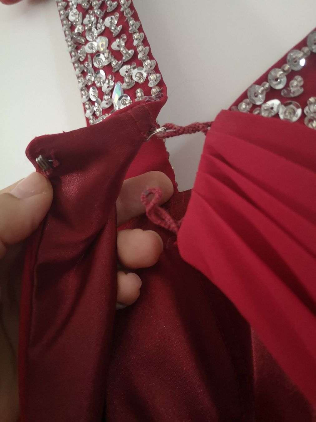 Vestiti: Festkleid Bordeauxrot – Usato da Sissach venduto da sasocla 6