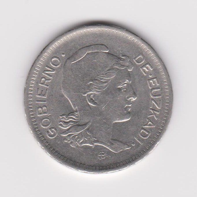 Tutti le monete: Spanien Euzkadi 1 Peseta 1937 Viscayan Republic – Usato da WilSG venduto da Wil10