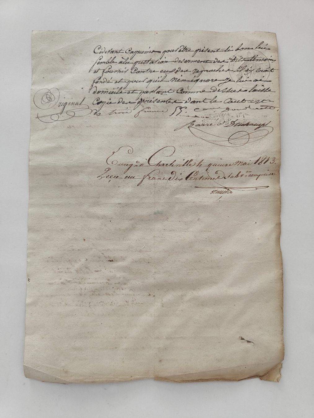 Dokumente: Historisches Dokument  18. Jahrhundert, handschri... – Gebraucht aus Langendorf von zvonu161 1